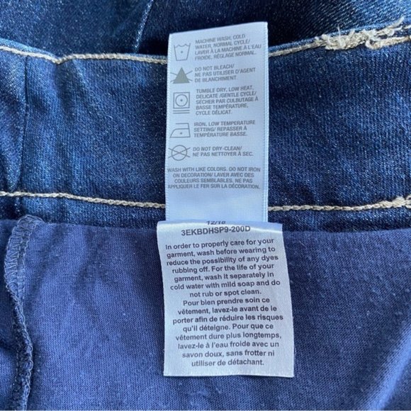 Denver Hayes lined stretchy denim skirt 5 pockets zip fly close. Women's size 2 - Picture 6 of 9